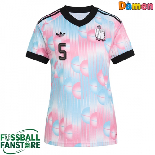 Belgien Maxim De Cuyper #5 Replik Auswärtstrikot Damen WM 2026 Kurzarm